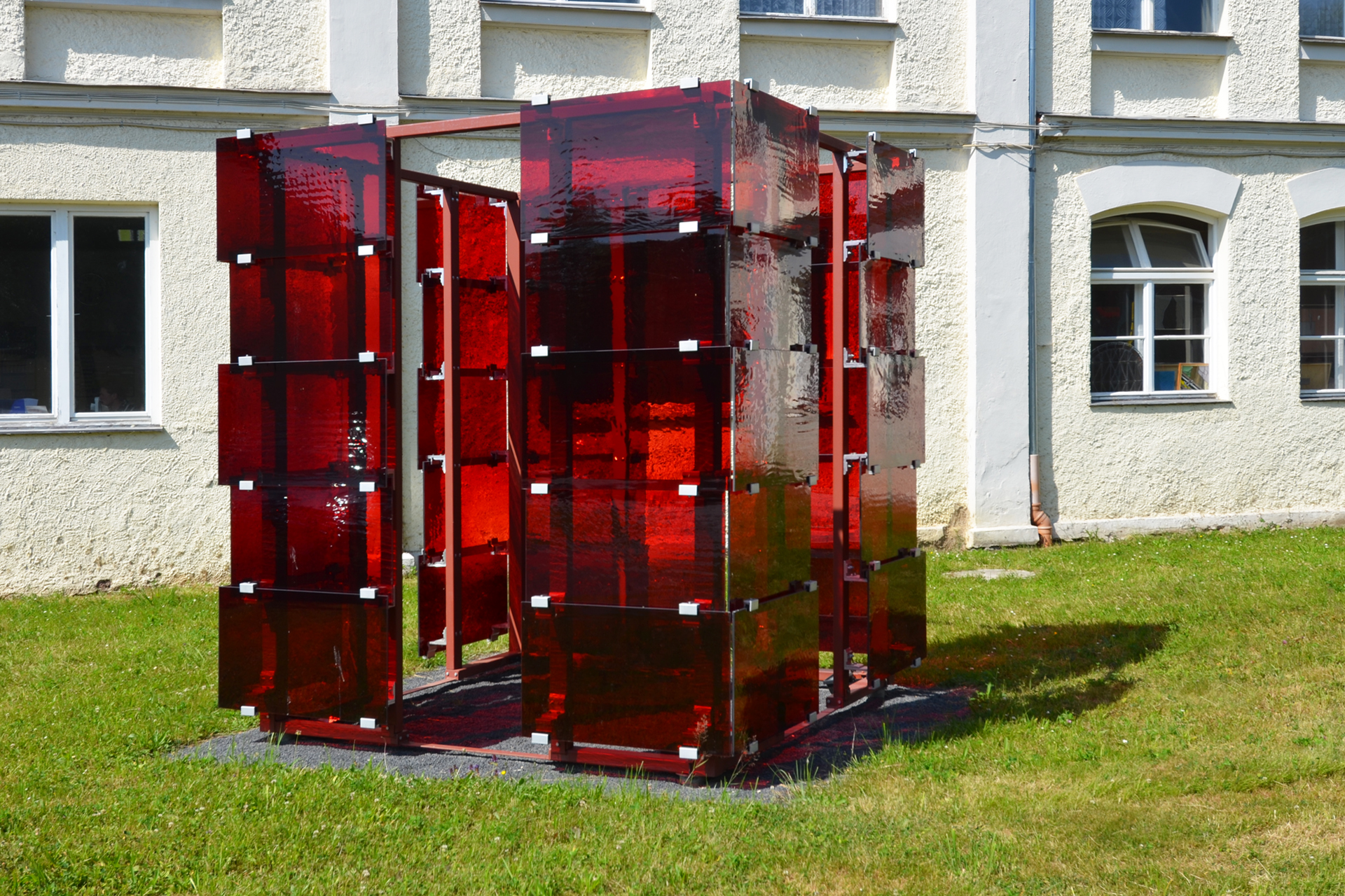 Supports de vitrage Aweso Scalo : Vitrage de façade, œuvre d'art en verre